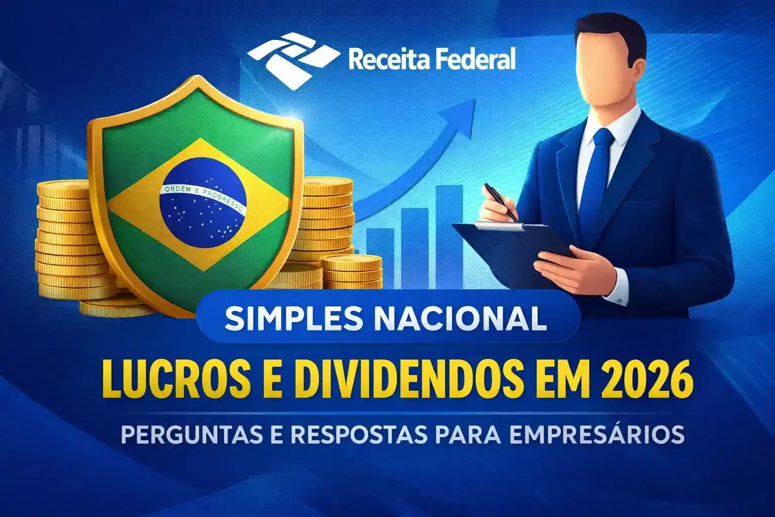 Capa do artigo “Altas Rendas e Distribuição de Lucros: Perguntas e Respostas para Empresas do Simples Nacional”