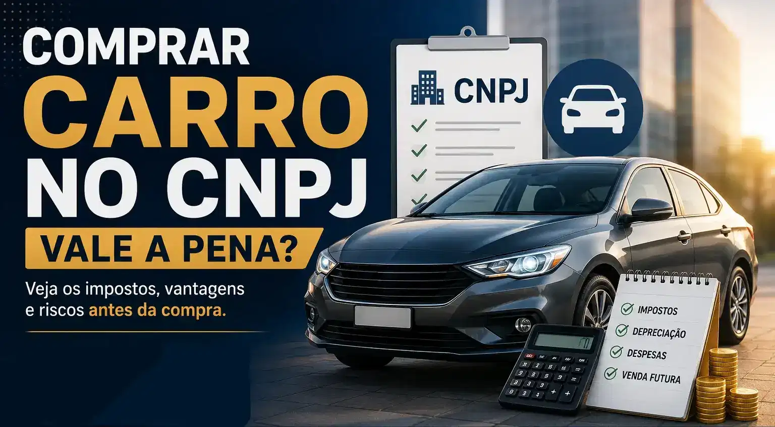 Capa do artigo “Comprar carro no CNPJ vale a pena? Veja o que ninguém conta antes da compra”