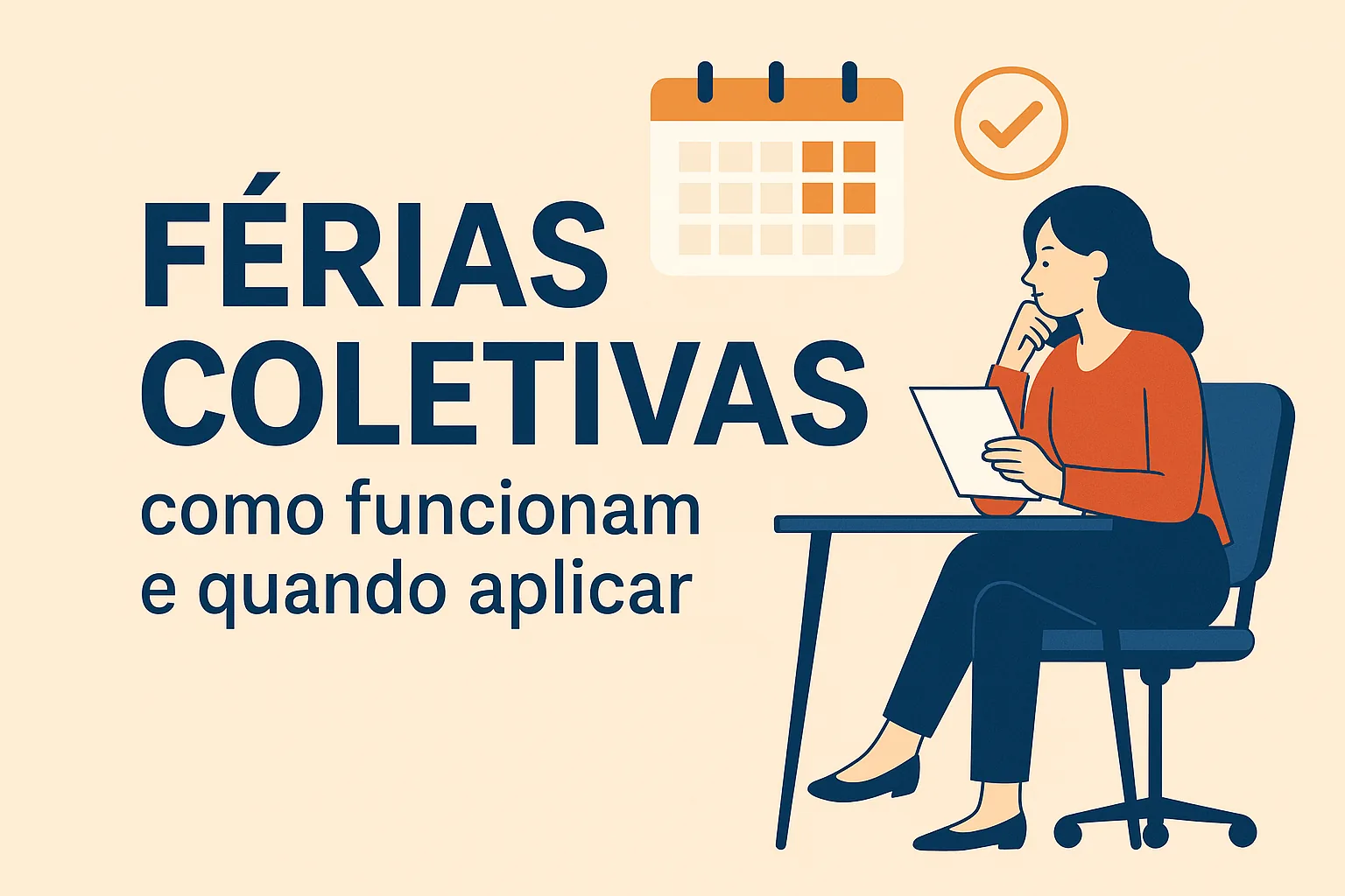 Capa do artigo “Férias coletivas: como funcionam, quando aplicar e o que aprender com o tarifaço de Trump”