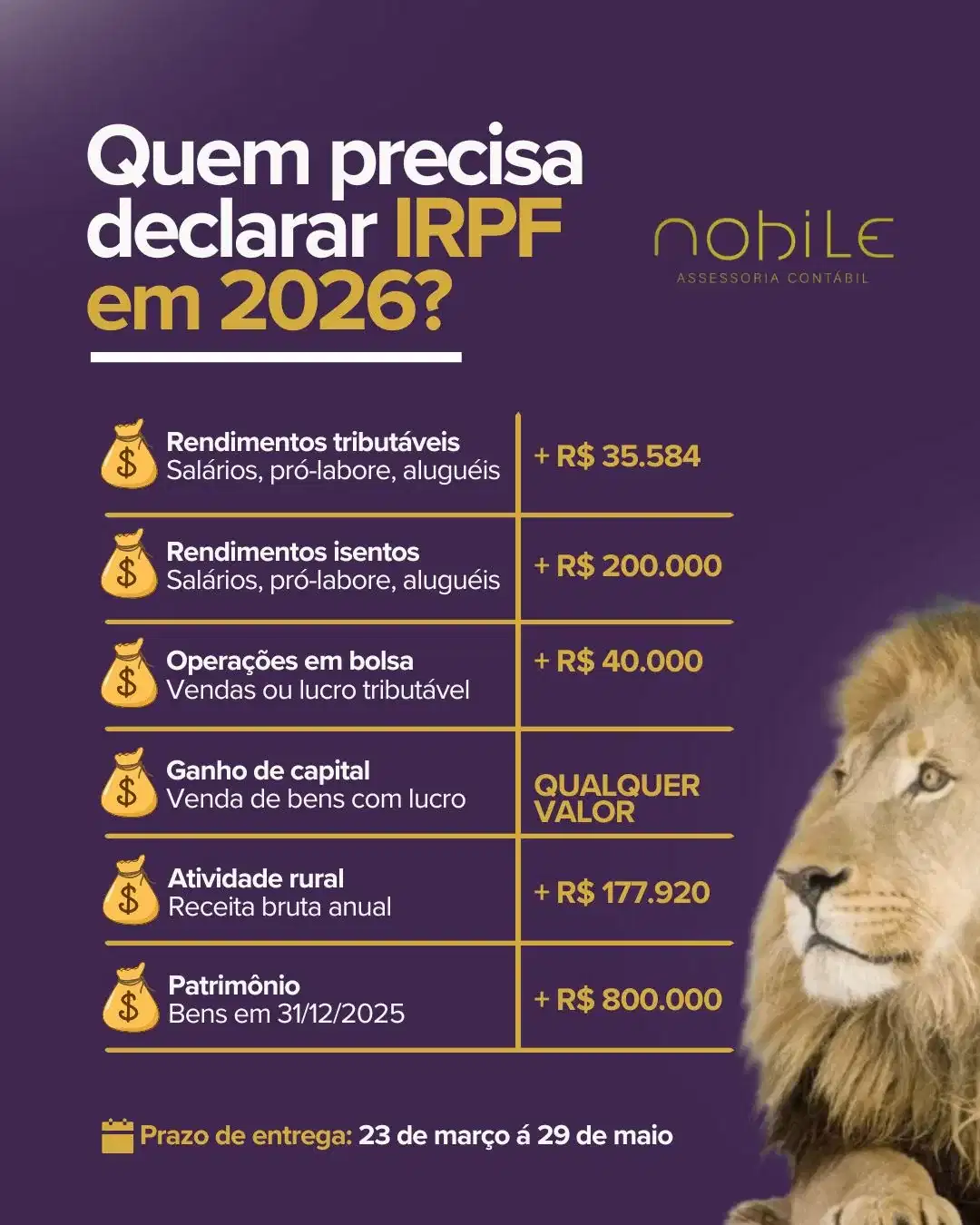 Capa do artigo “Imposto de Renda 2026: quem precisa declarar? Veja as regras atualizadas”