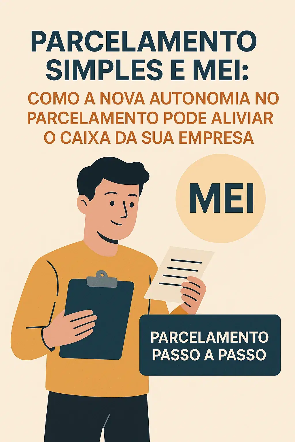 Capa do artigo “Parcelamento Simples e MEI: como a nova autonomia no parcelamento pode aliviar o caixa da sua empresa”