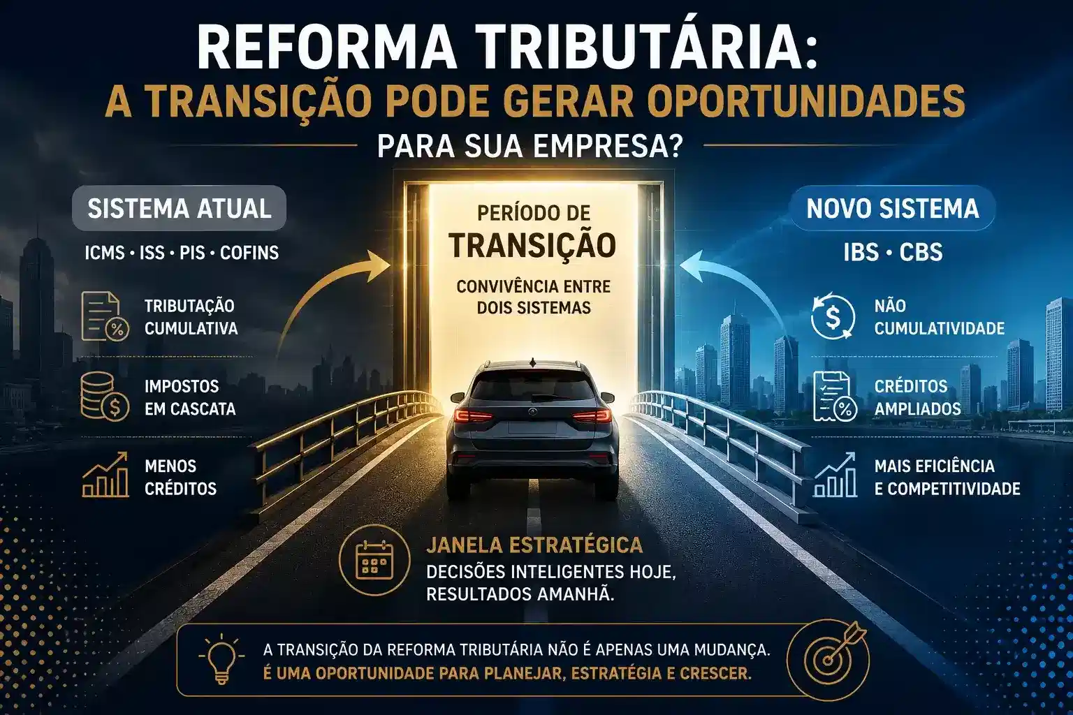 Capa do artigo “Reforma Tributária: por que o período de transição pode criar oportunidades para algumas empresas?”
