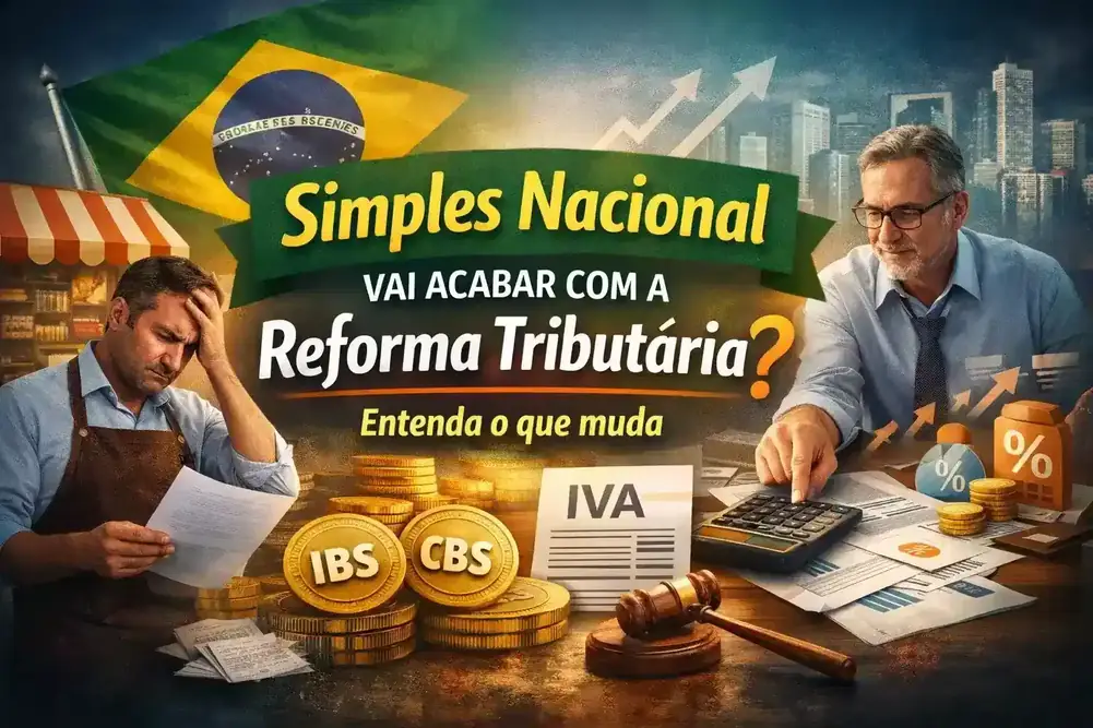 Capa do artigo “Simples Nacional vai acabar com a Reforma Tributária? Entenda o que muda”