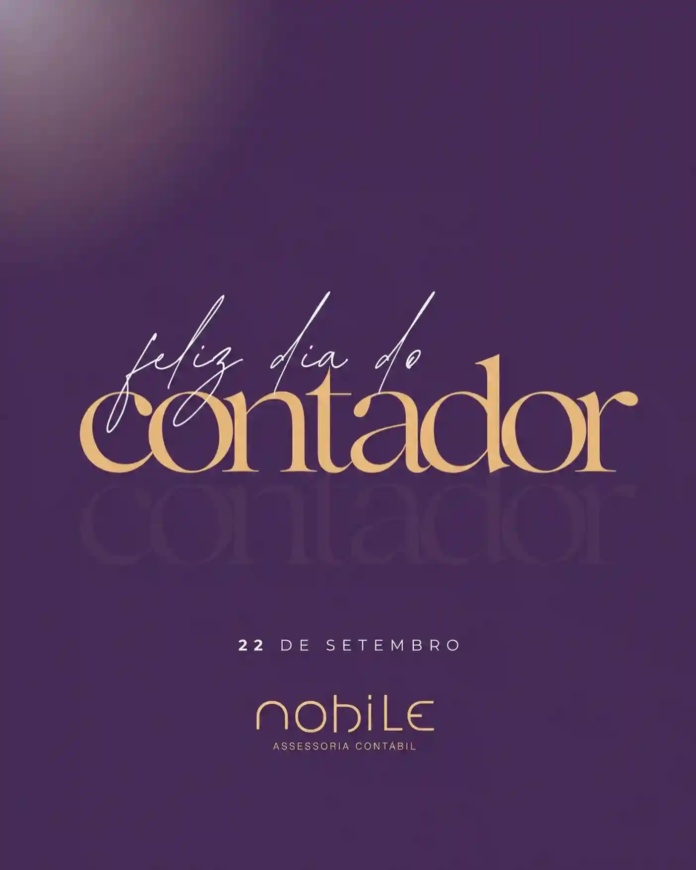 Publicação da Nobile em homenagem ao Dia do Contador