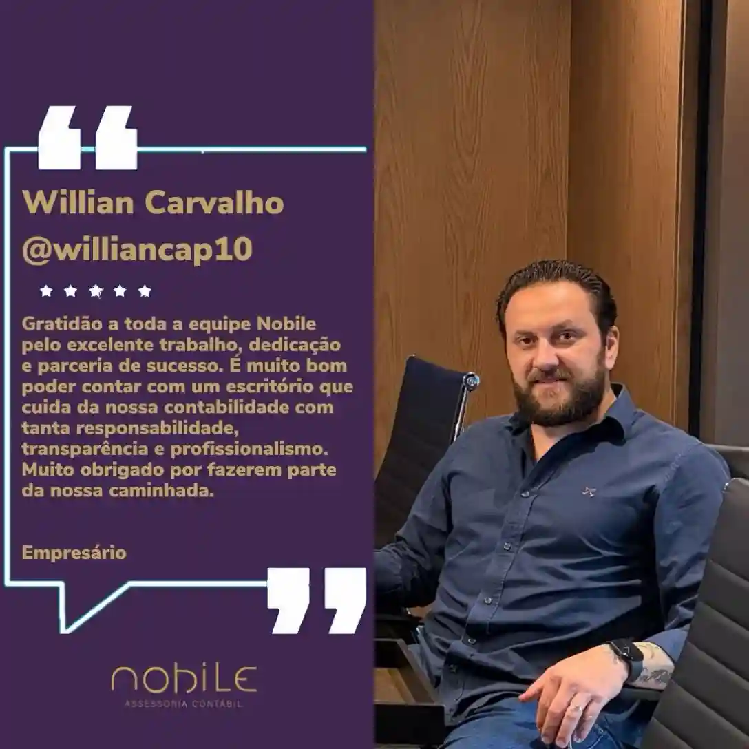 Depoimento de cliente publicado pela Nobile